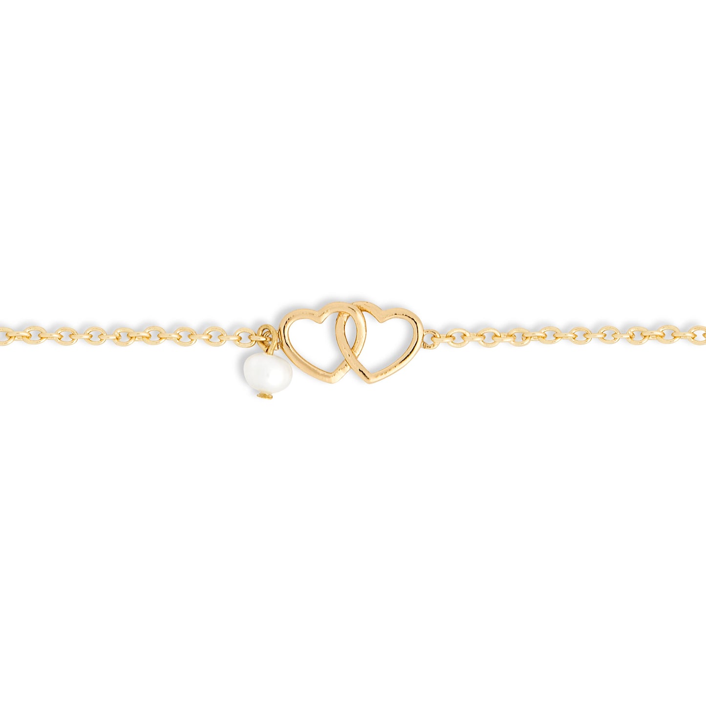 Bracelet Gold Double Heart