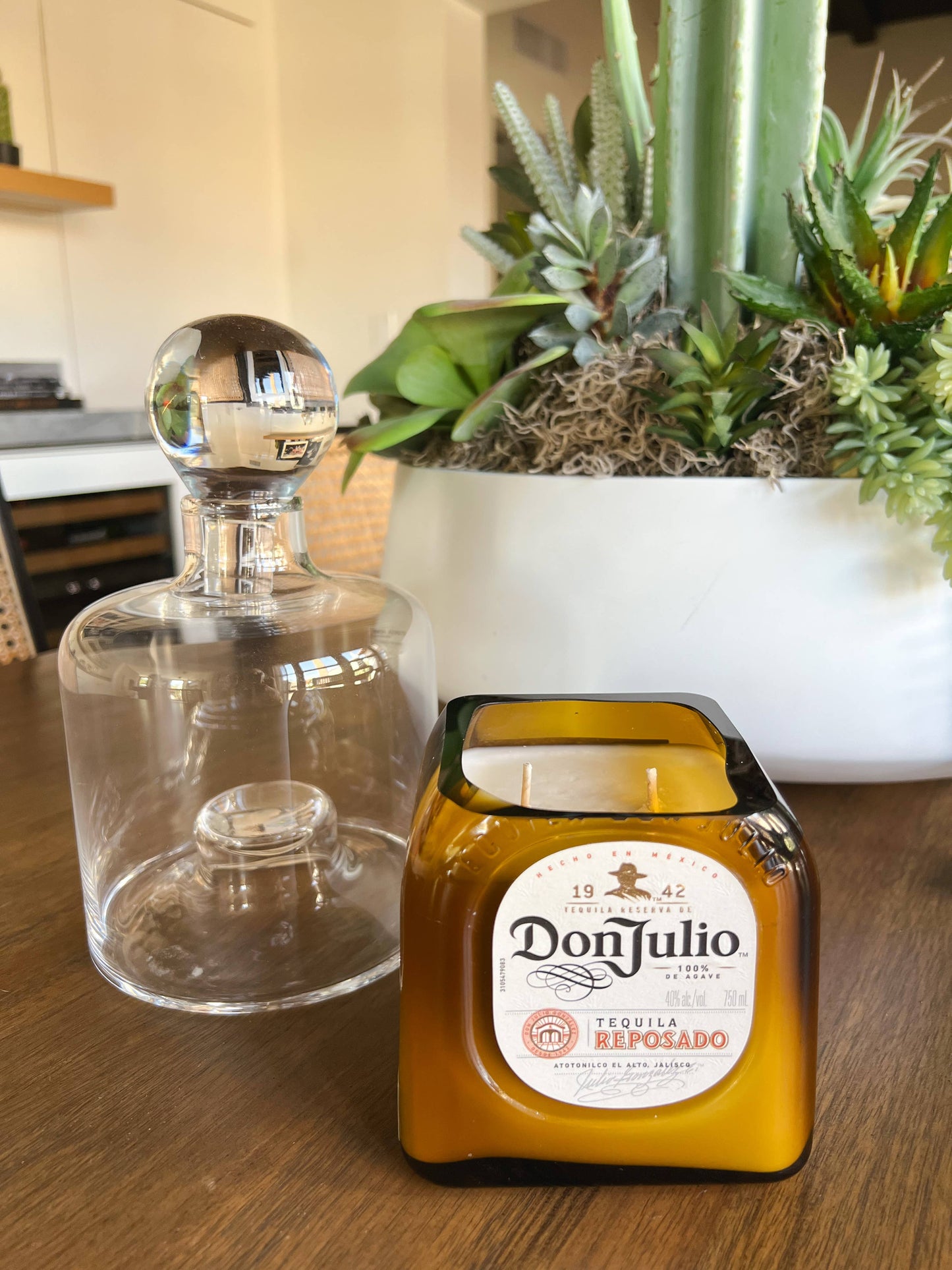 Recycled Don Julio Repo Candle