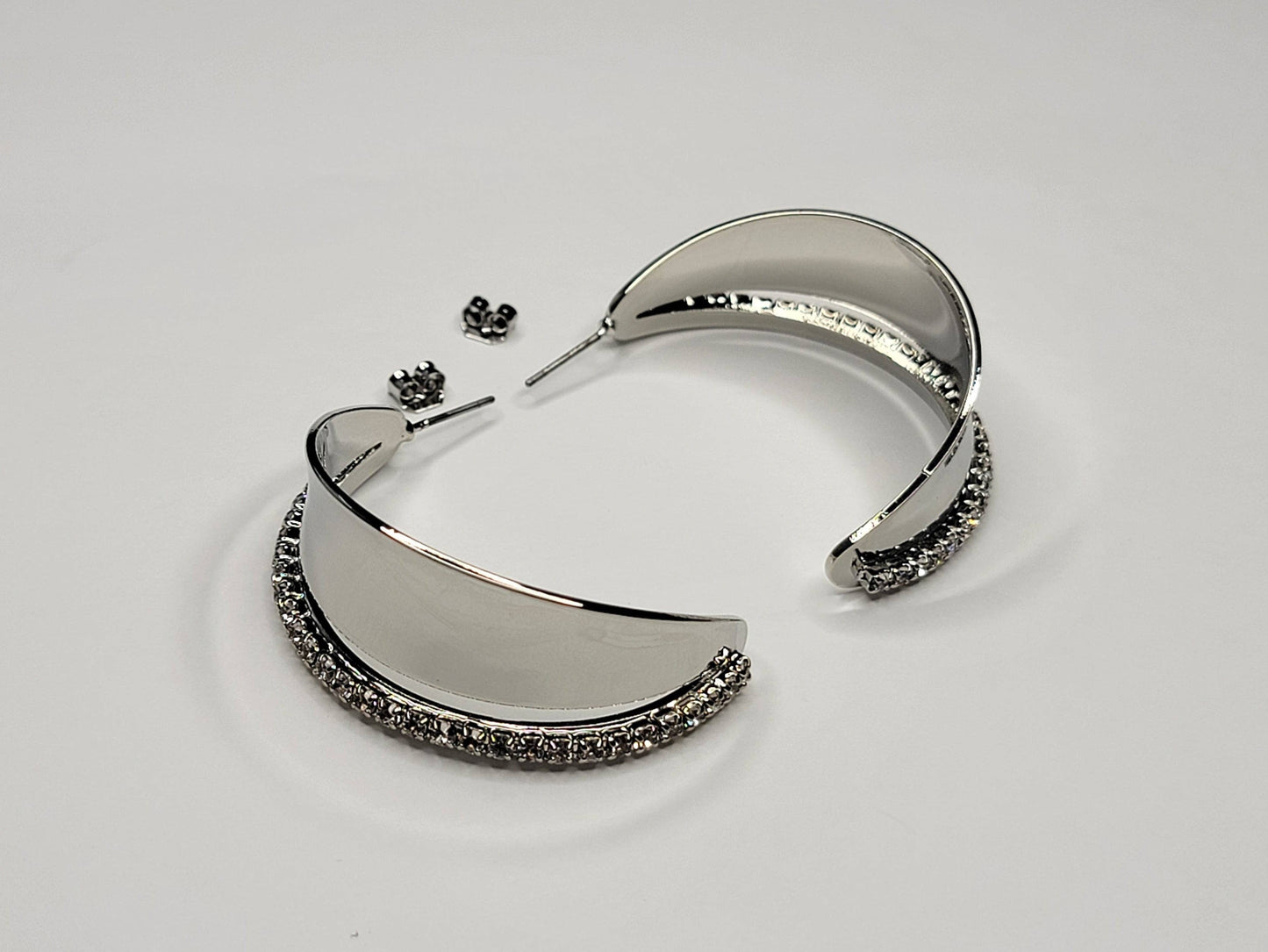 Hoop Earrings - Rhinestone