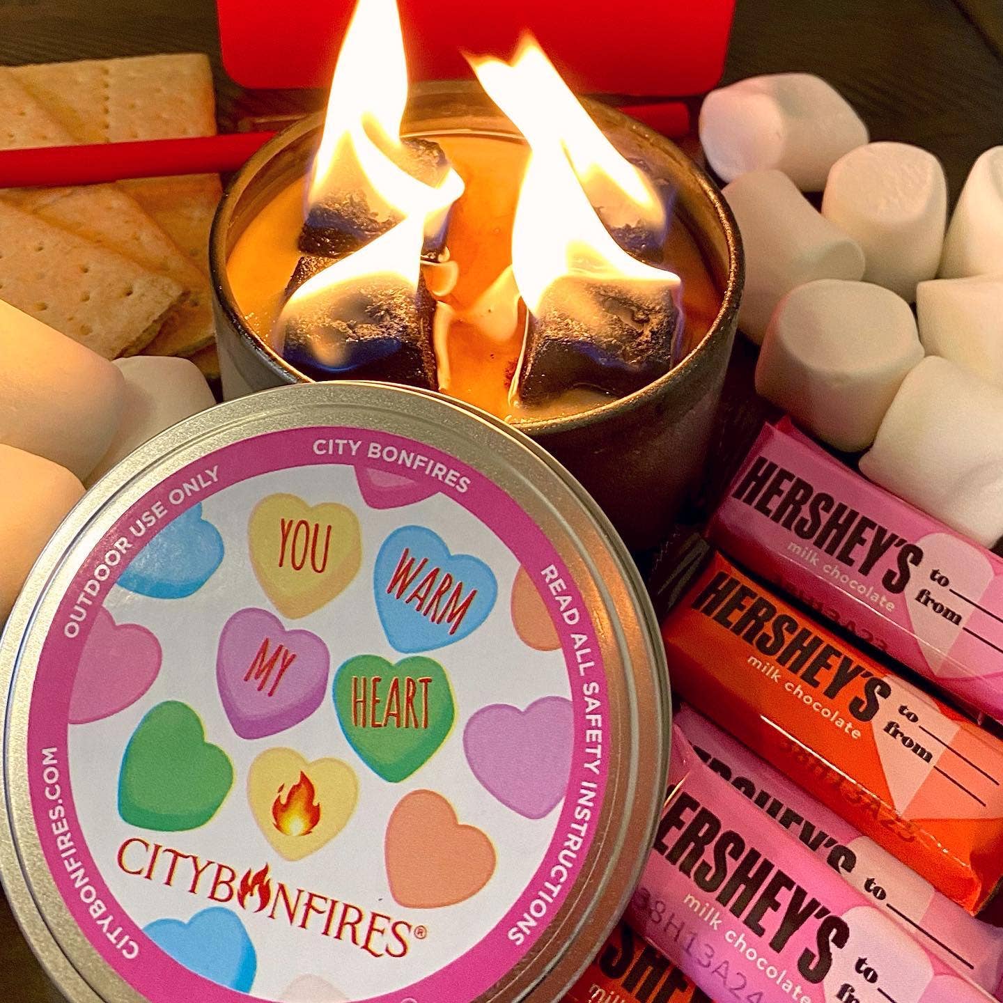 Portable Fire Pits - City Bonfire - Valentine's Day Limited Edition