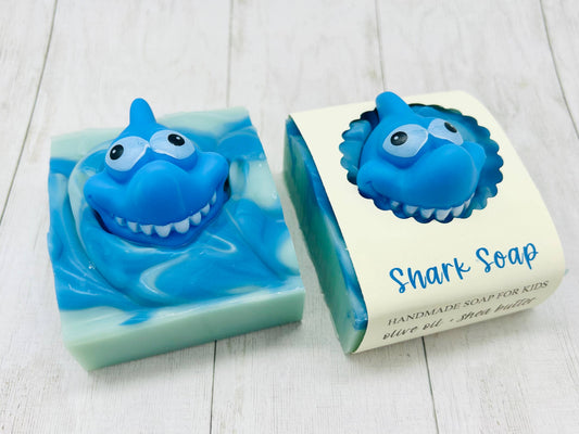 Jabón artesanal Shark para niños VEGANO PROCESO EN FRÍO