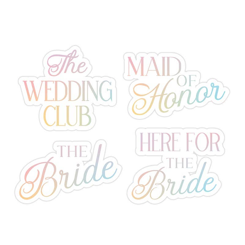 Reusable Glass Decals Wedding