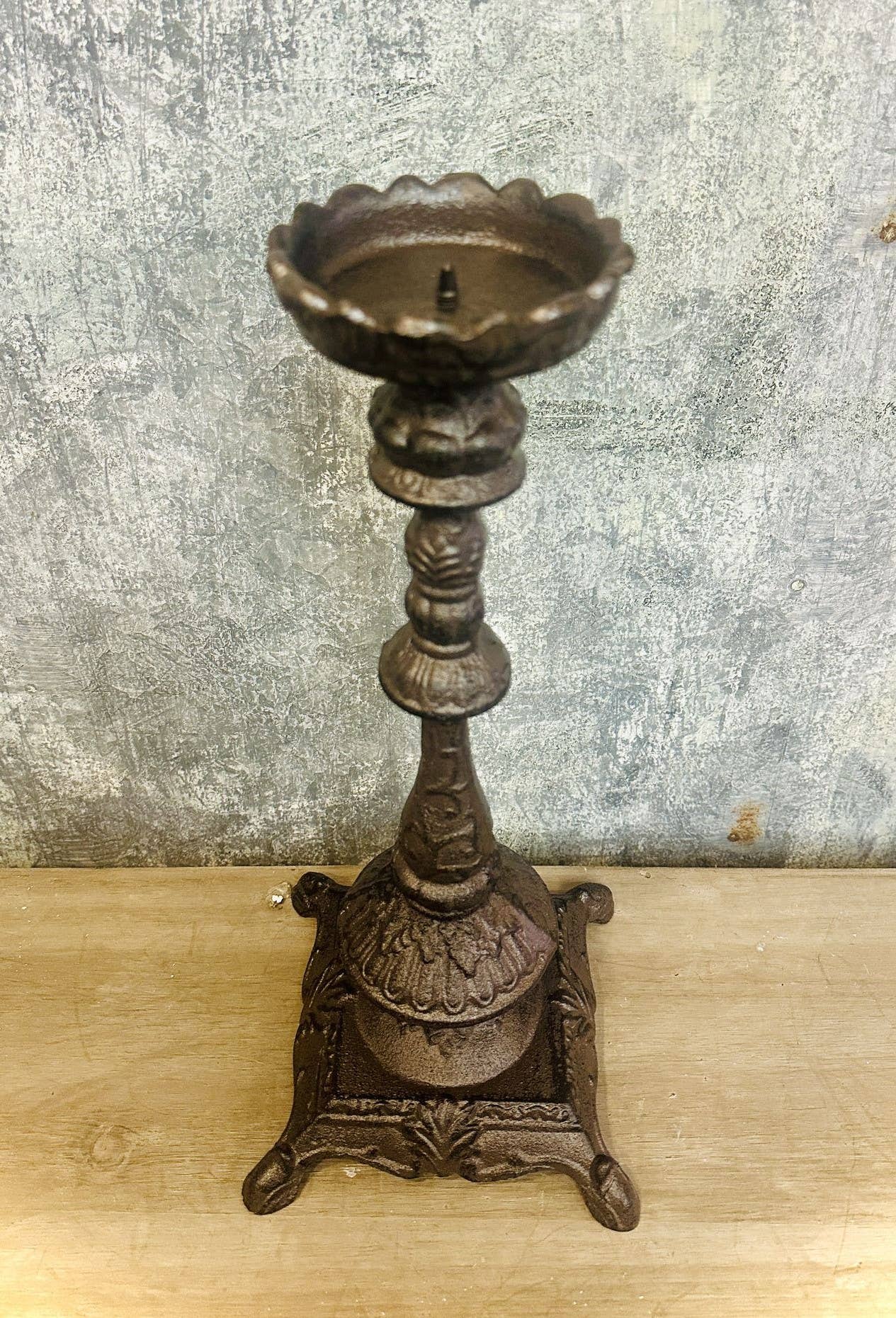 Cast Iron Candle Holder