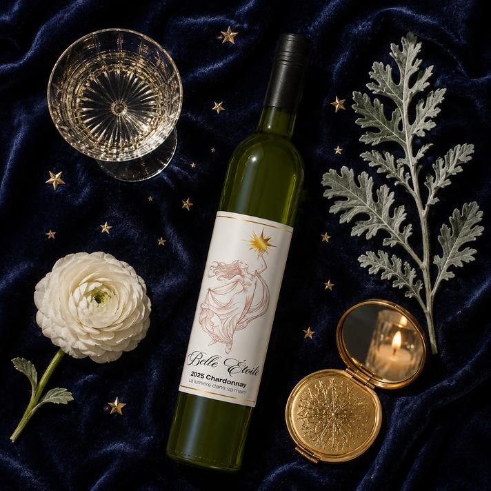 Wine Bottle Umbrella - Belle Étoile Chardonnay