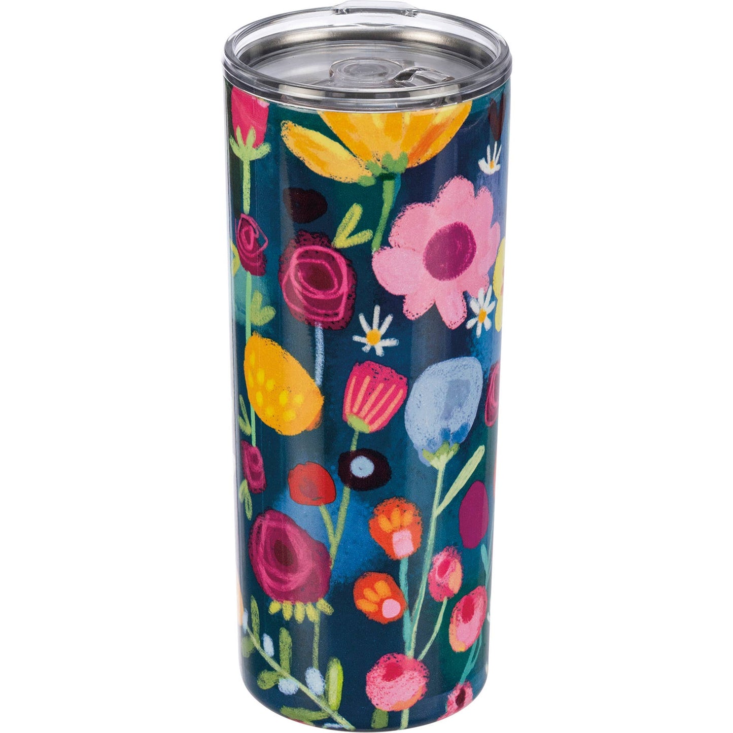 Blue Floral Tumbler