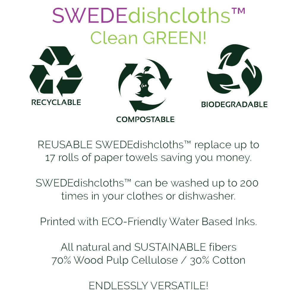 Swedish Dishcloth Retro Coffee