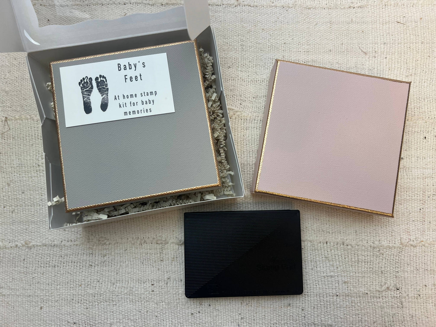 Baby's Feet Stamp Kit: Grey