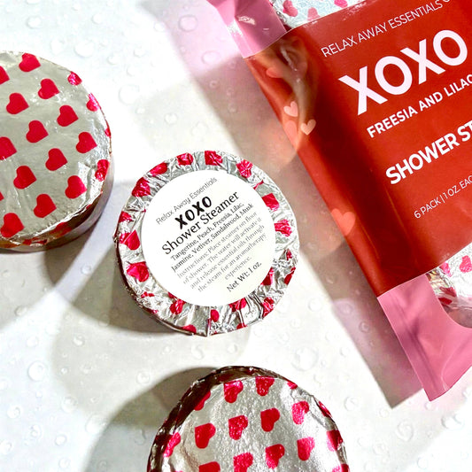 Relax Away Essentials - XOXO Shower Steamers 6 Pack - Made in USA