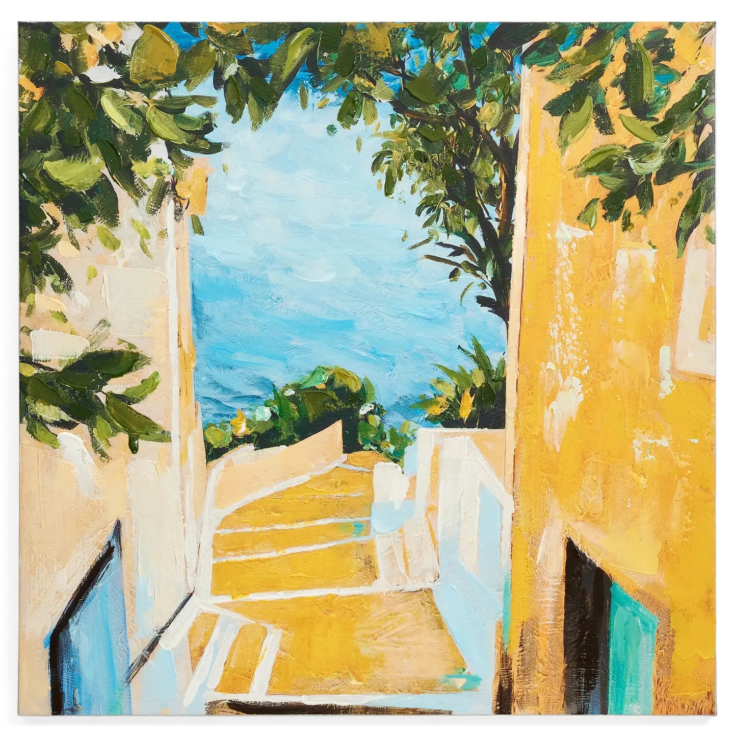 Pintura al óleo Camino de Limones Lienzo - 24x24