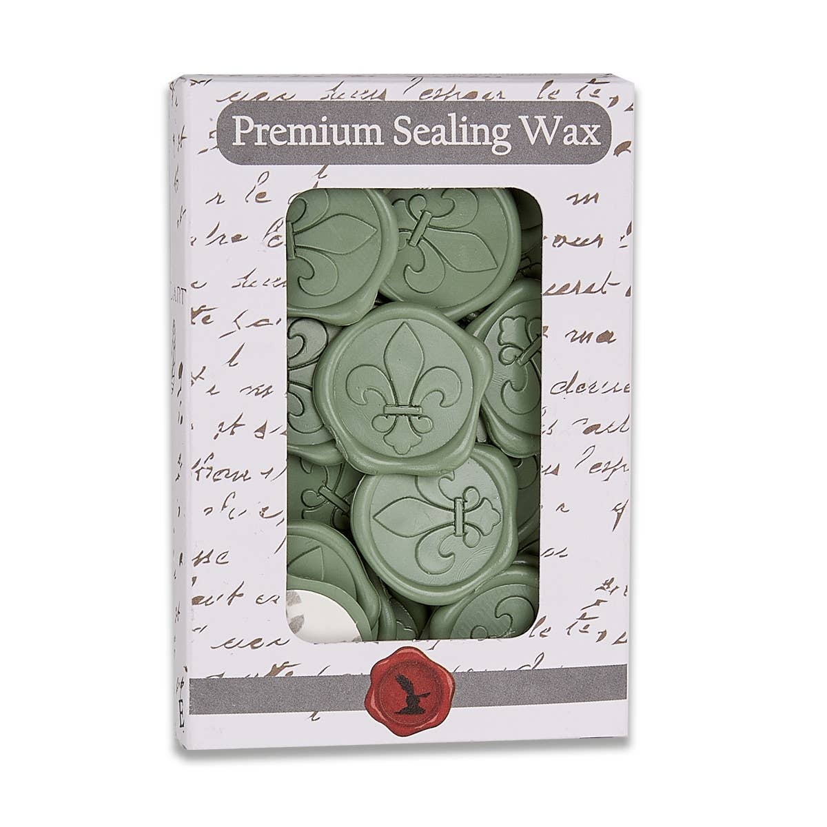 Fleur de Lys Adhesive Wax Seal Stickers 1 1/4" - 25 Pk