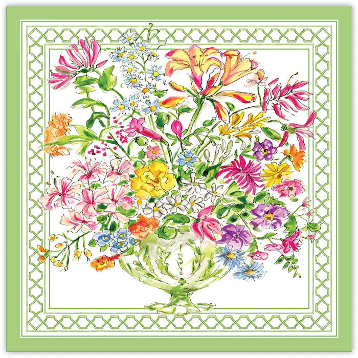 Green Botanical Vase Square Placemat