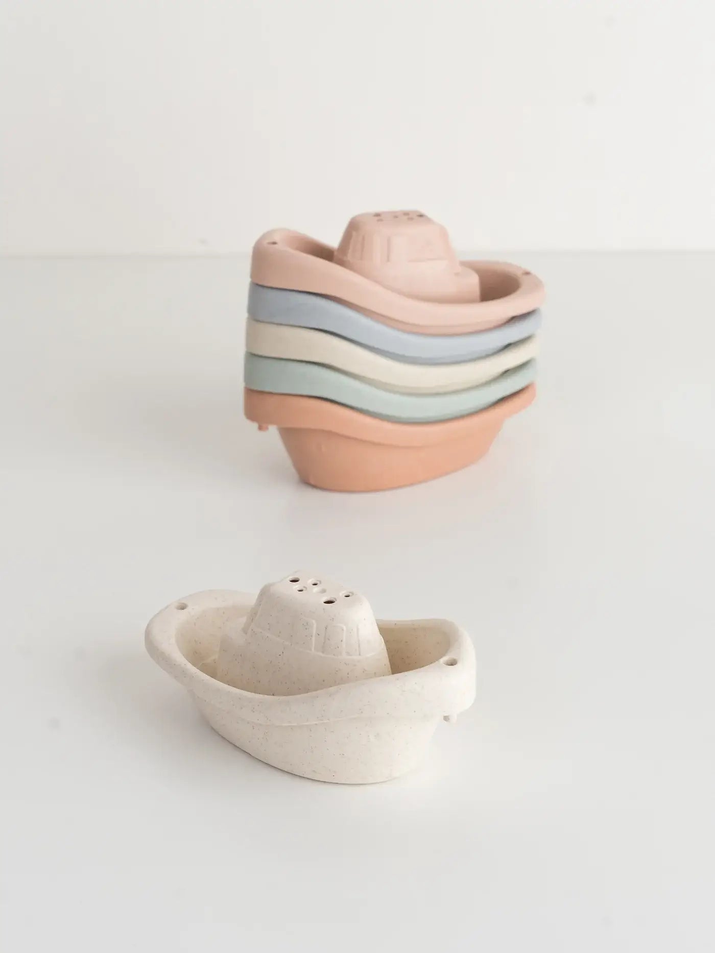 Set de juguetes de barquitos de paja de trigo