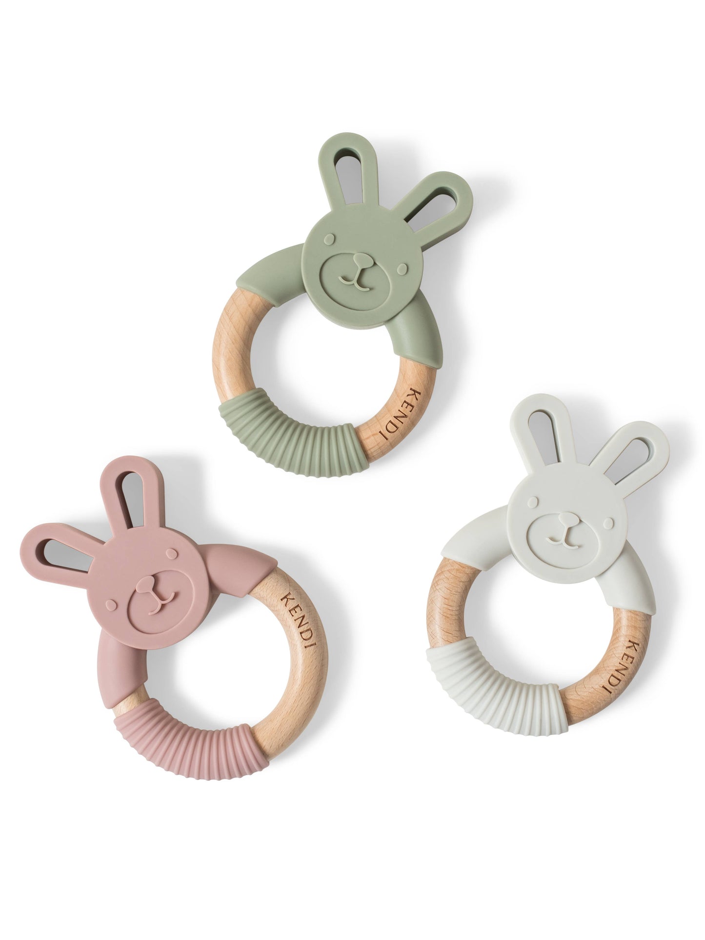 Baby Bunny Teether - Grey