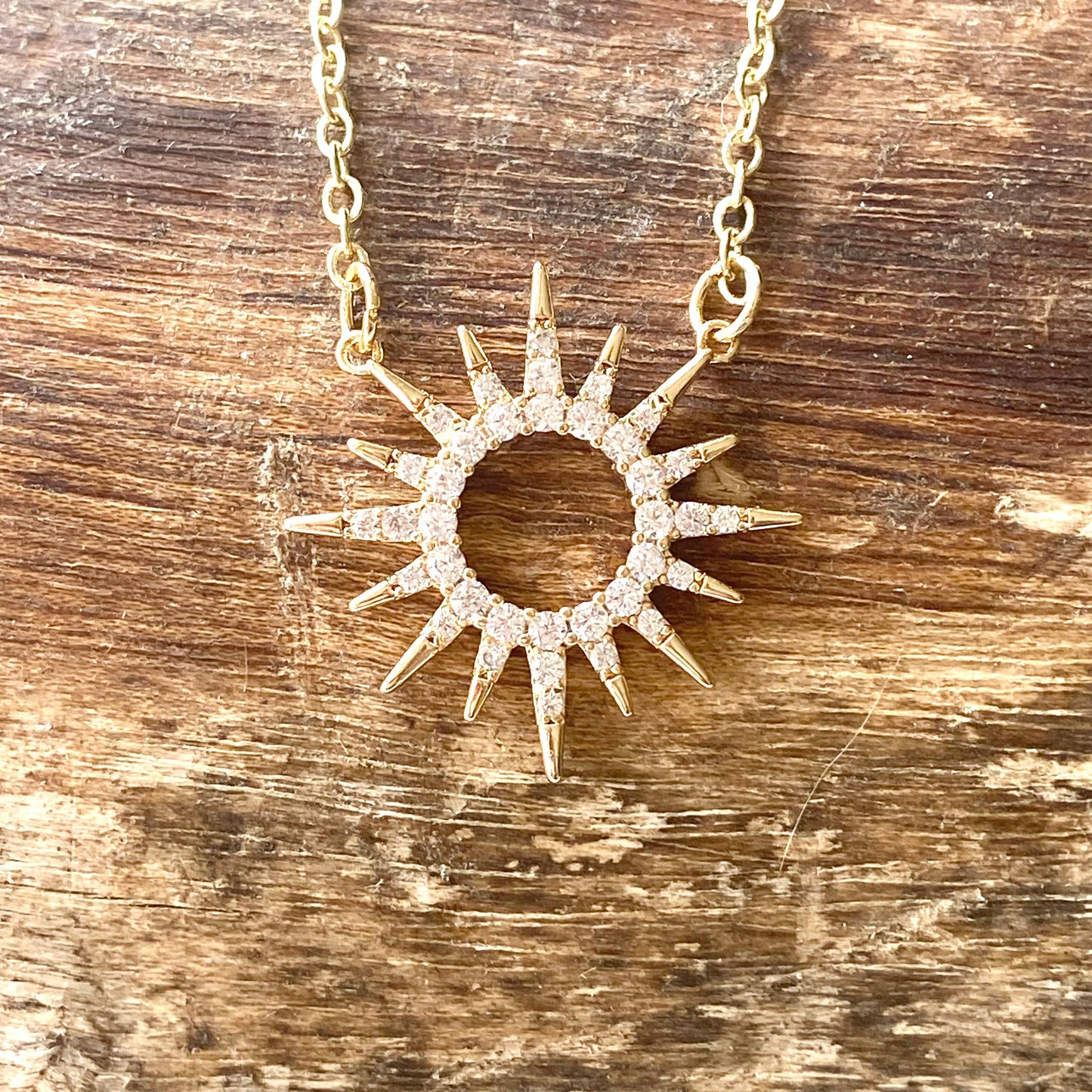 Sun celestial necklace minimalist