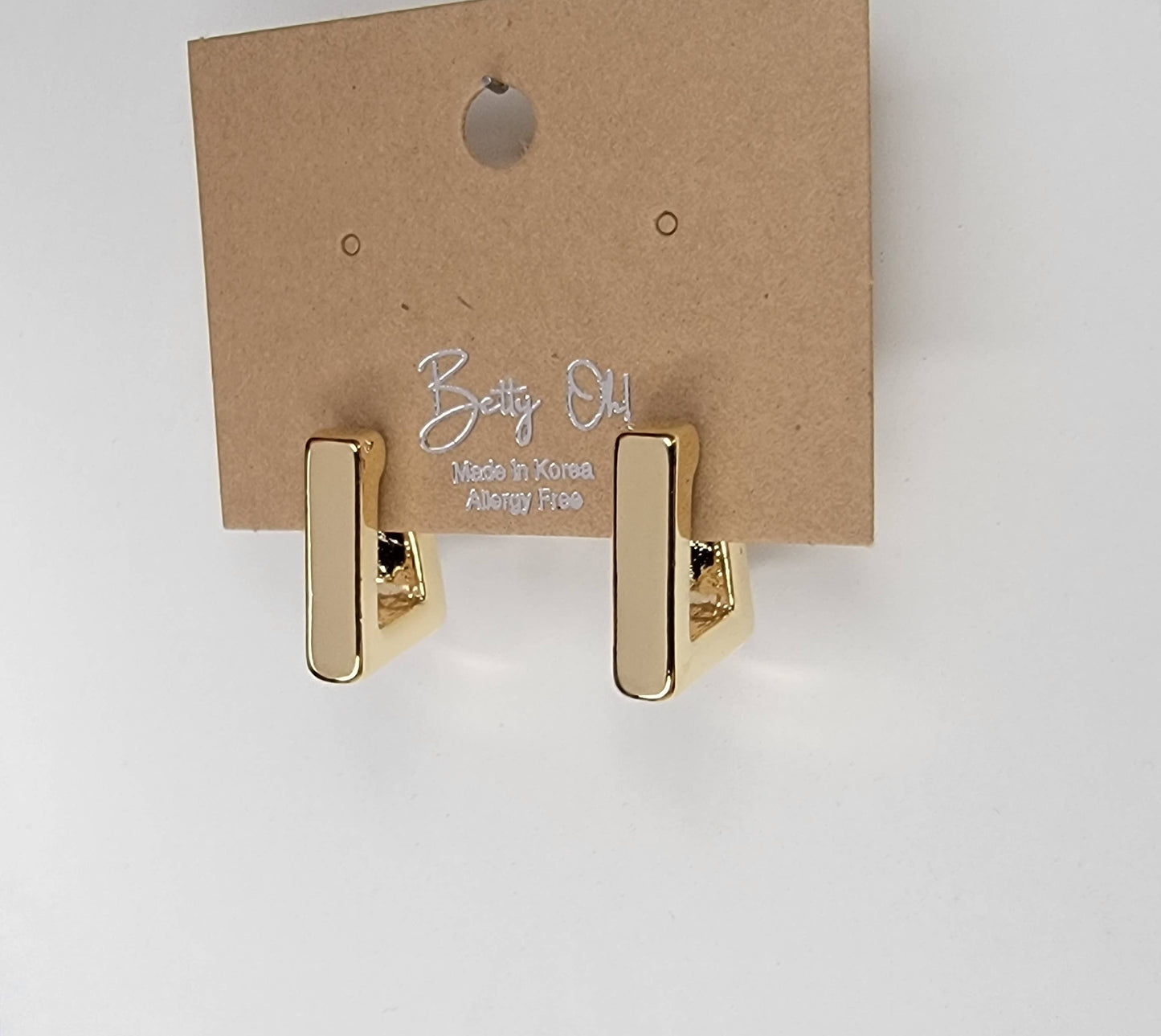 REGTANGLE HOOP EARRINGS