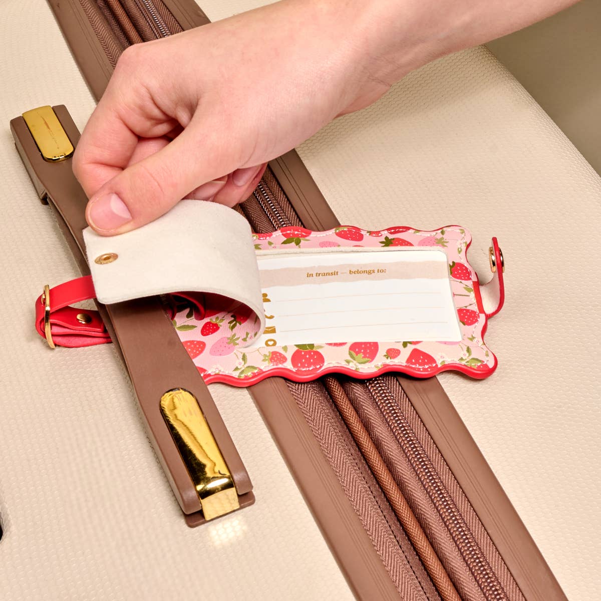 Jetsetter Luggage Tag-Strawberry Fields