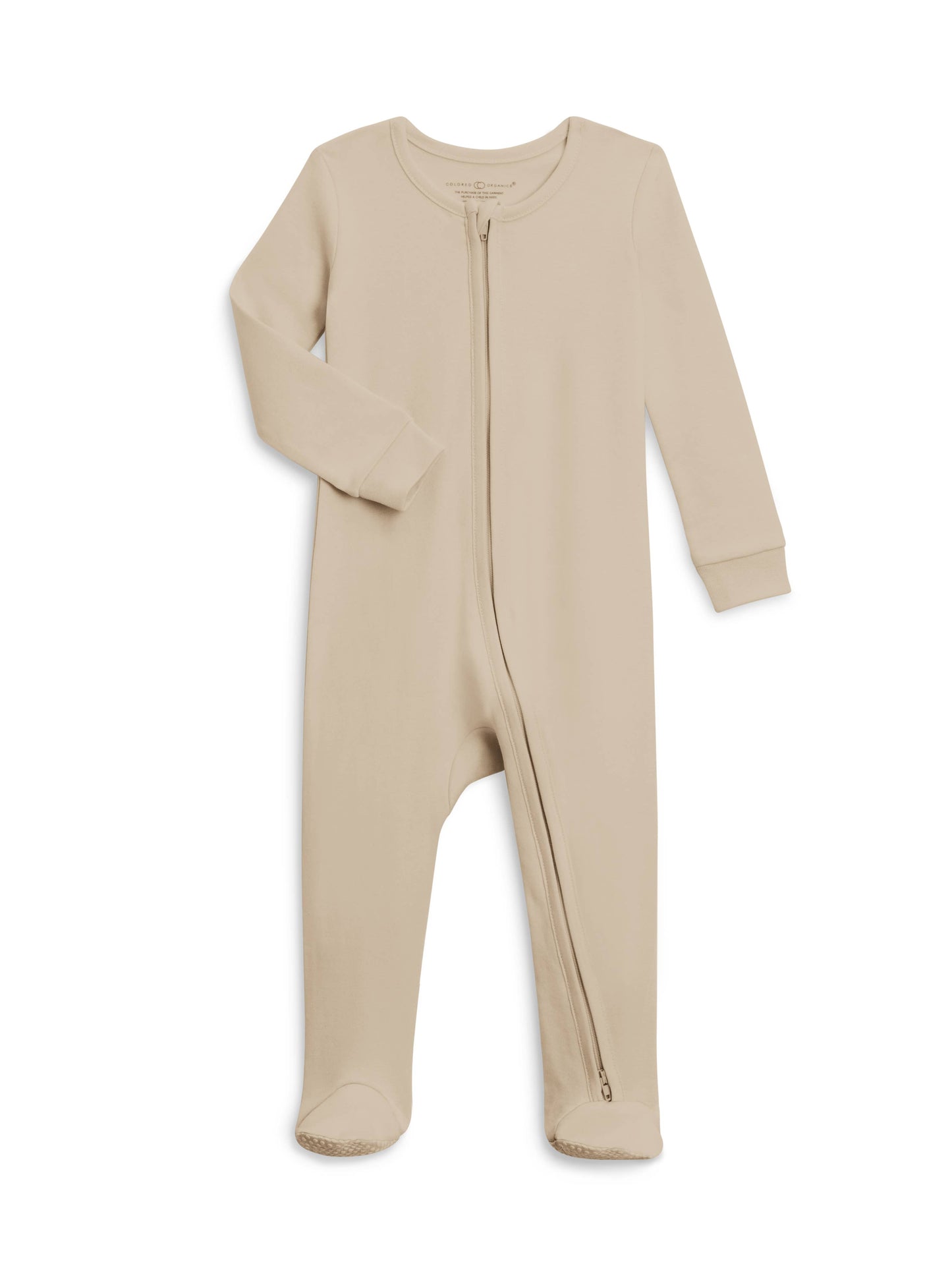 Organic Baby Zipper Sleeper Clay
