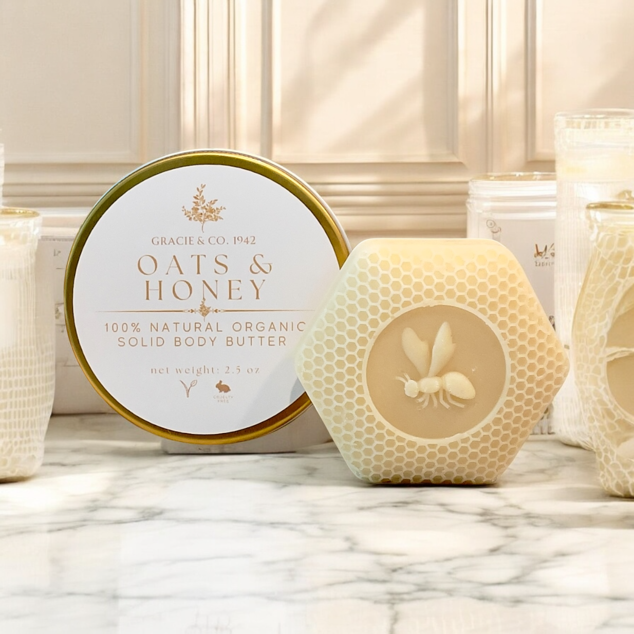 Organic Solid Body Butter Lotion Bar