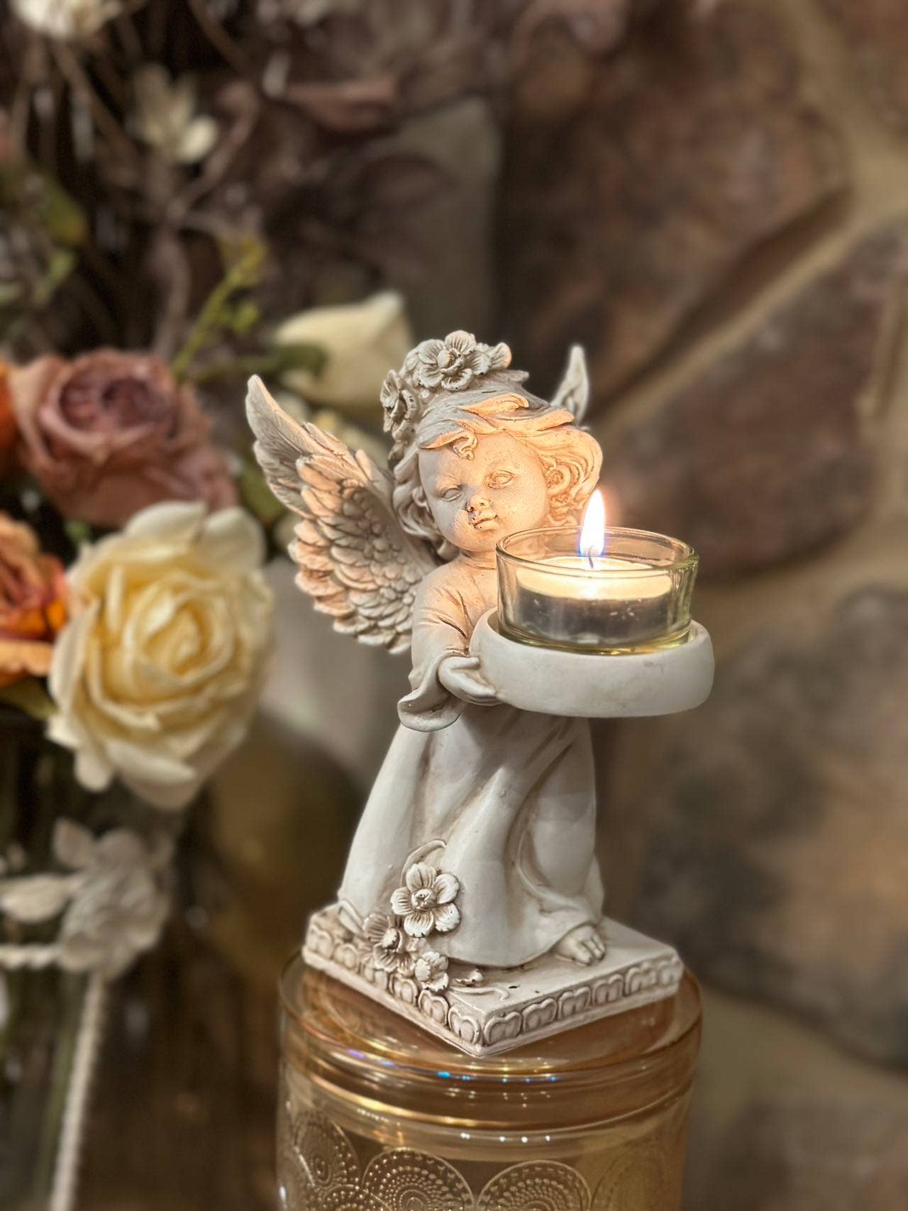 Angel Tea Light Candle Holder