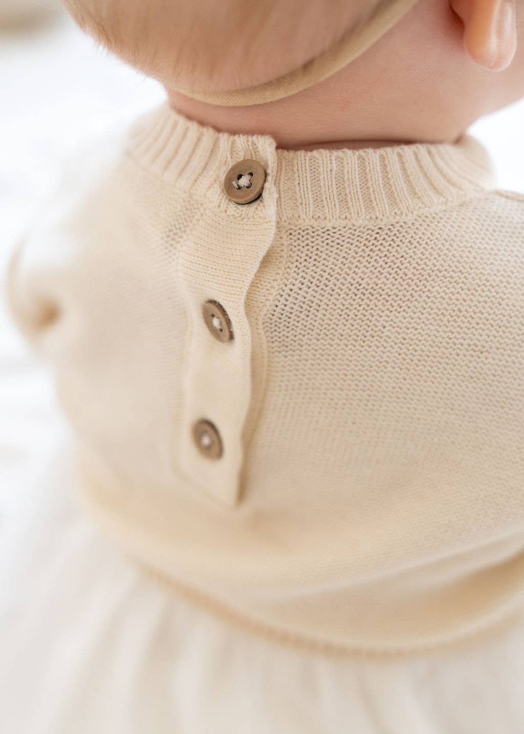 Floral Embroidered Sweater Knit Tutu Baby Dress (Organic)