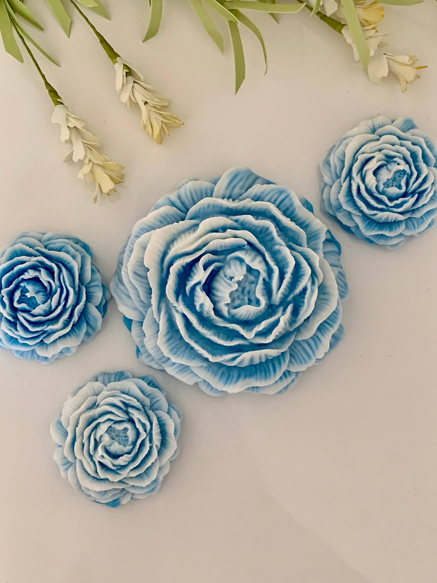 Large Peony Candle