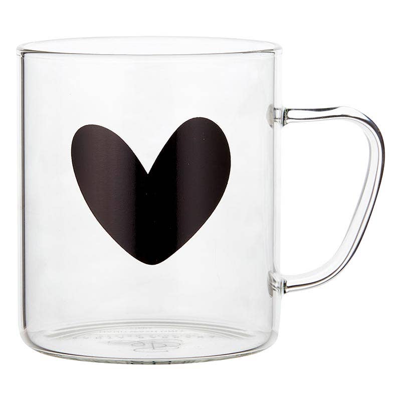 Glass Mug Heart