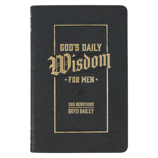 Devotional God's Daily Wisdom for Men Faux Leather