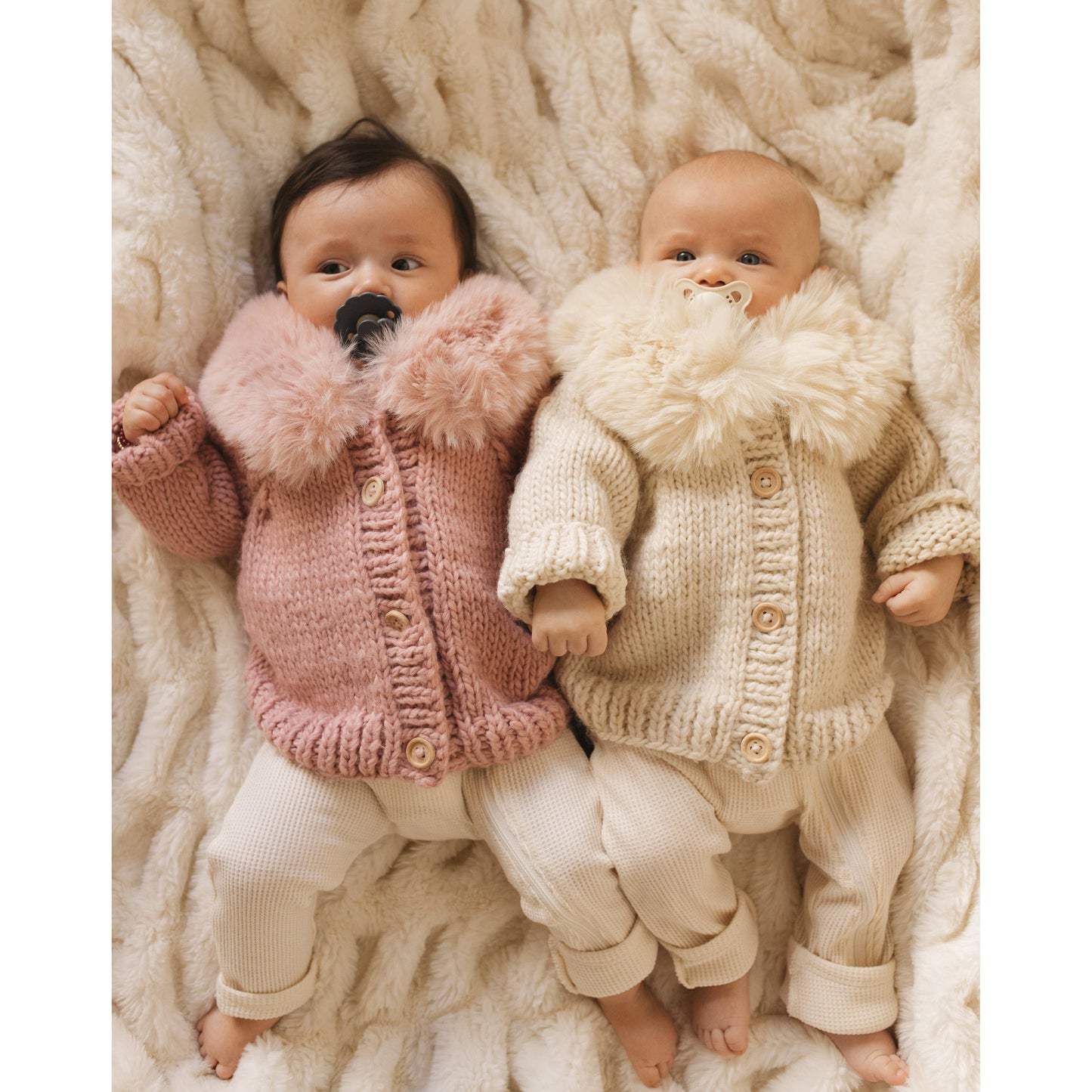 Fur Collar Cardigan Sweater Baby & Toddler