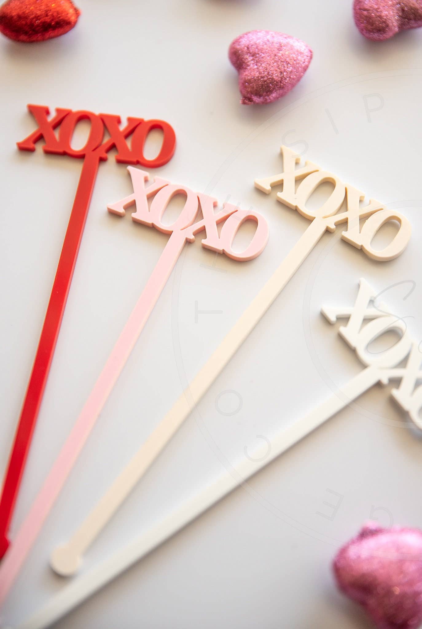 XOXO Valentine's Day Drink Stirrers