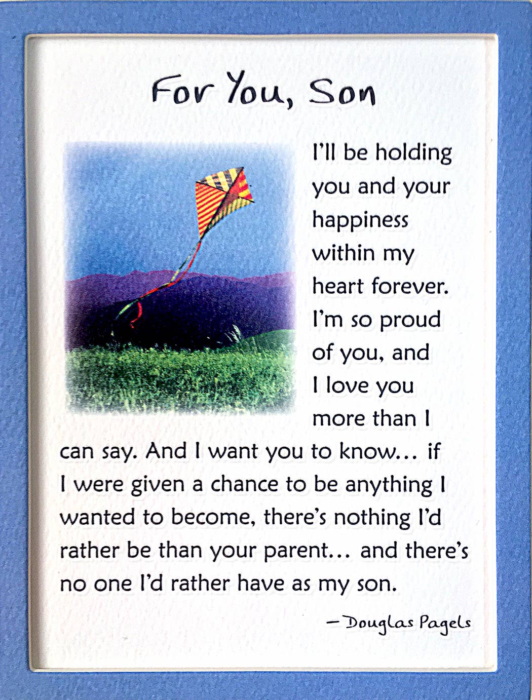 FOR YOU SON I'LL BE HOLDING YOU