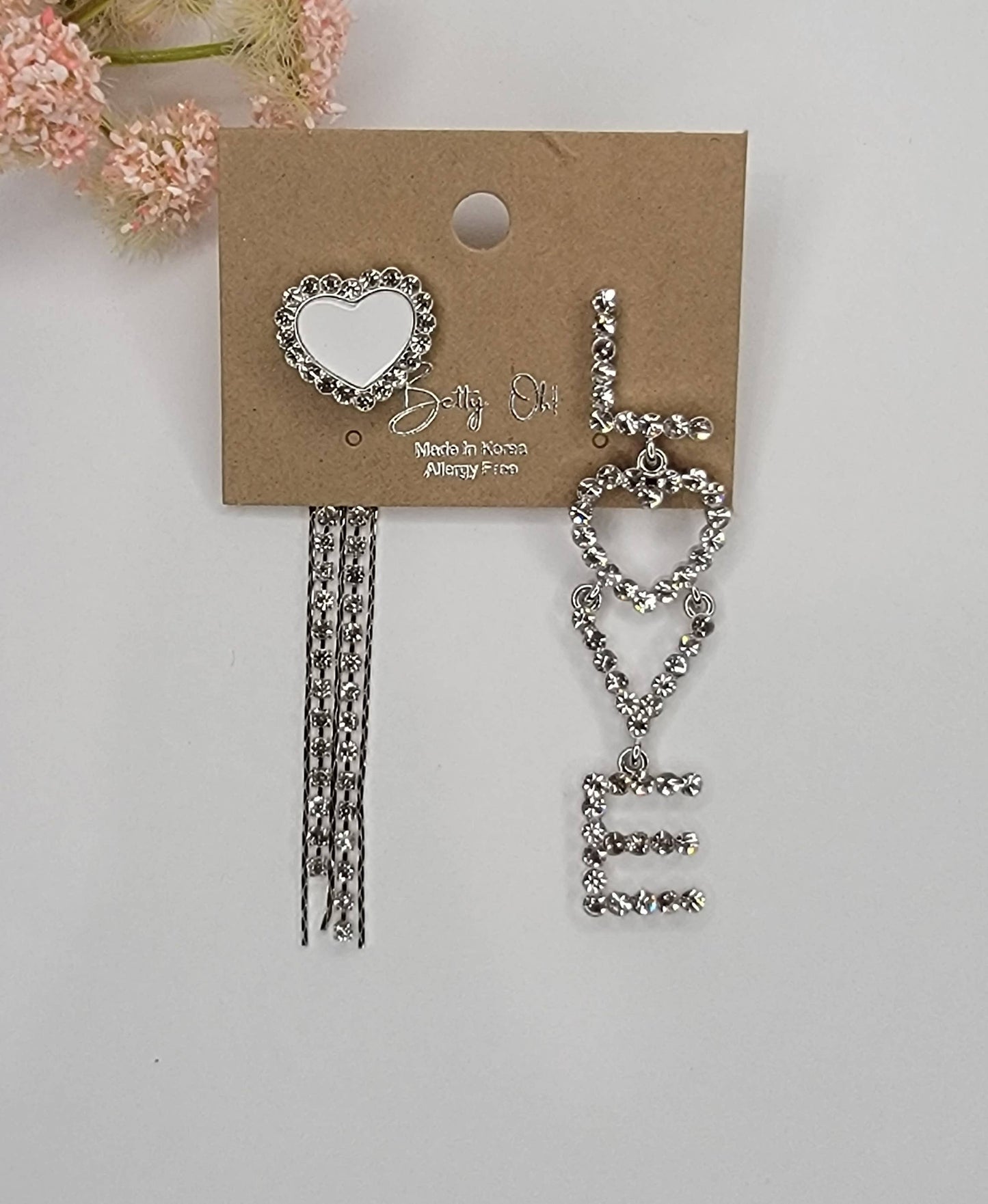 LOVE LETTER DROP EARRINGS.