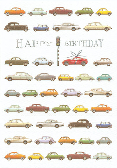 Cars Pattern Greeting Card