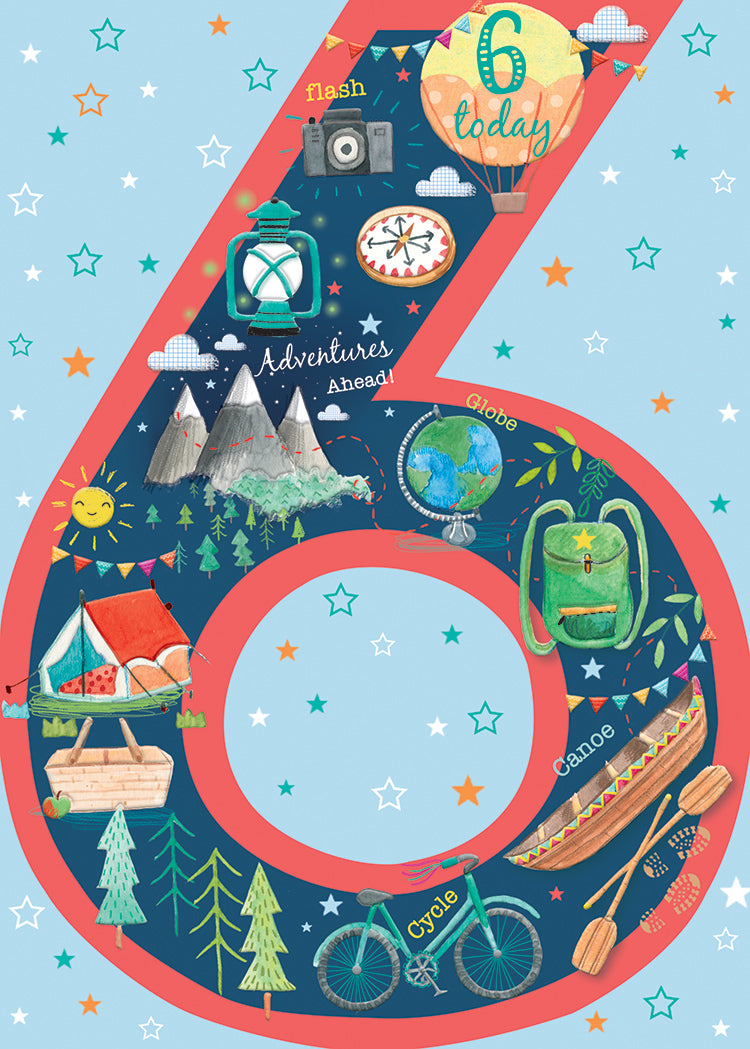 6-Adventure Theme Greeting Card