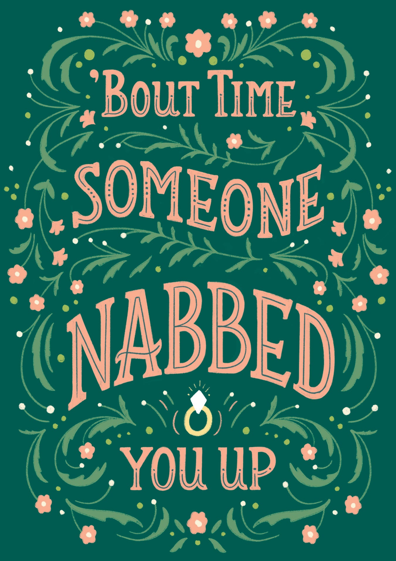 Bout Time Wedding Greeting Card