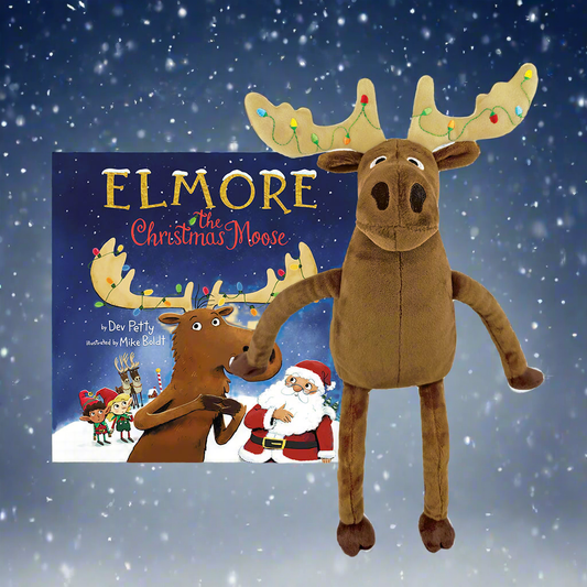 Elmore the Christmas Moose 14" Plush & Hardcover Book SOLD SEPARATELY