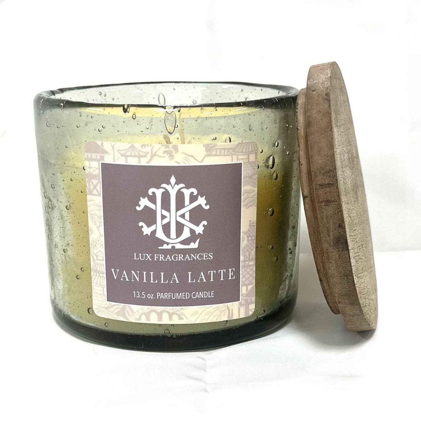 Vanilla Latte 12 oz Lidded Candle - Home Collection