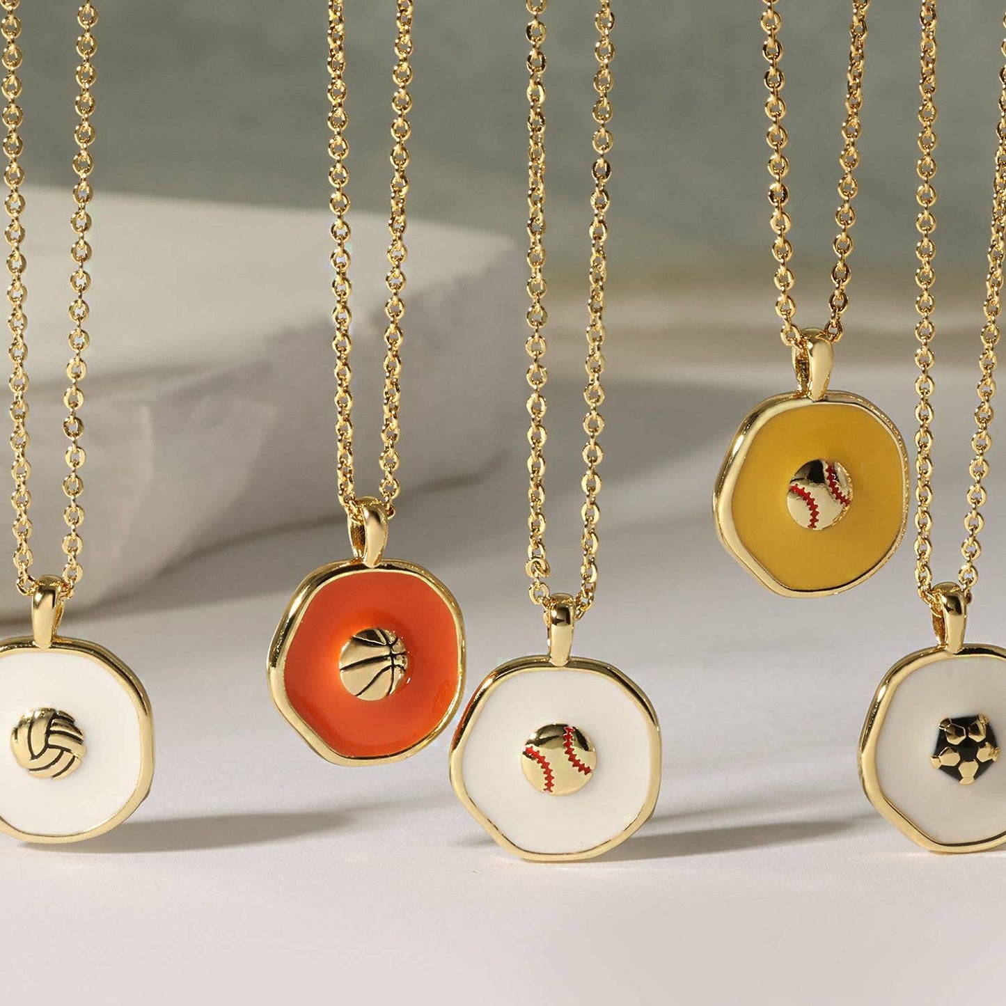 Spike! Volleyball Pendant Necklace