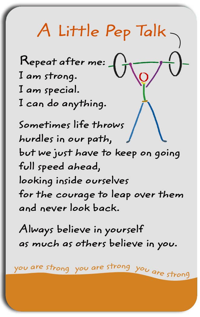 A LITTLE PEP TALK
