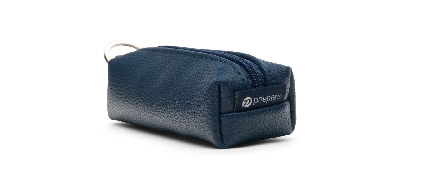 Key Ring Eye Glass Cleaning Kit -Navy