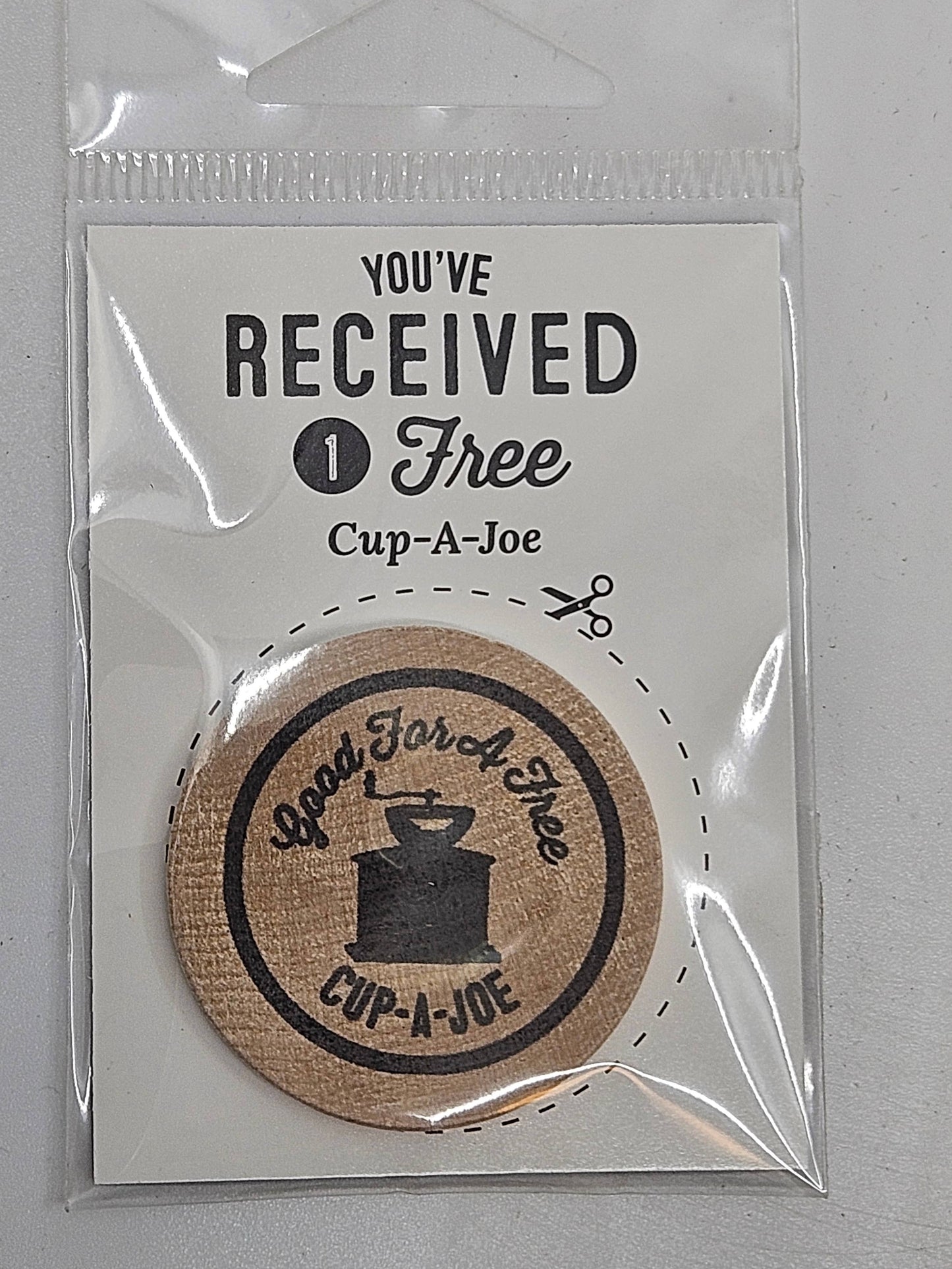 Cup-A-Joe Wooden Nickel