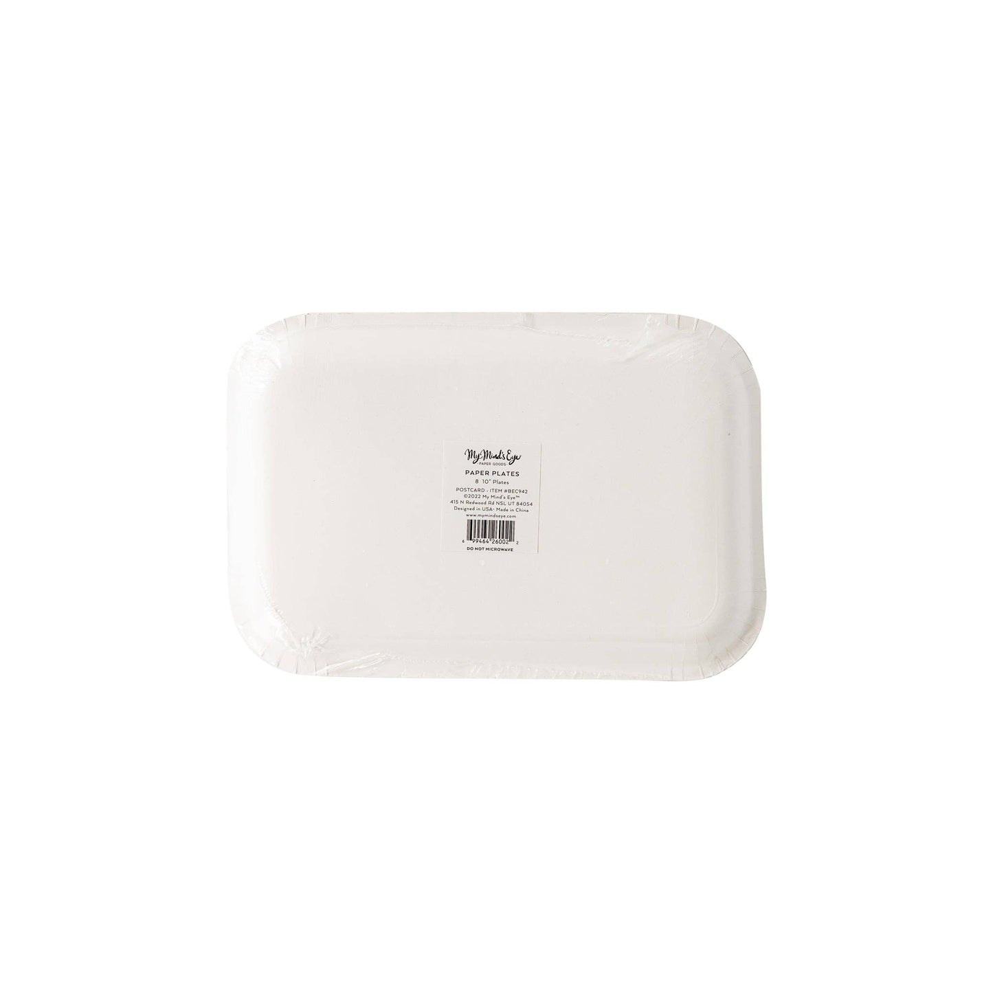 BEC942 - Believe Postcard Shaped Plate