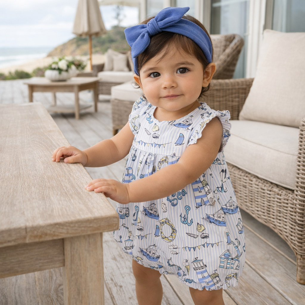 Seashore Bubble Romper - assorted sizes
