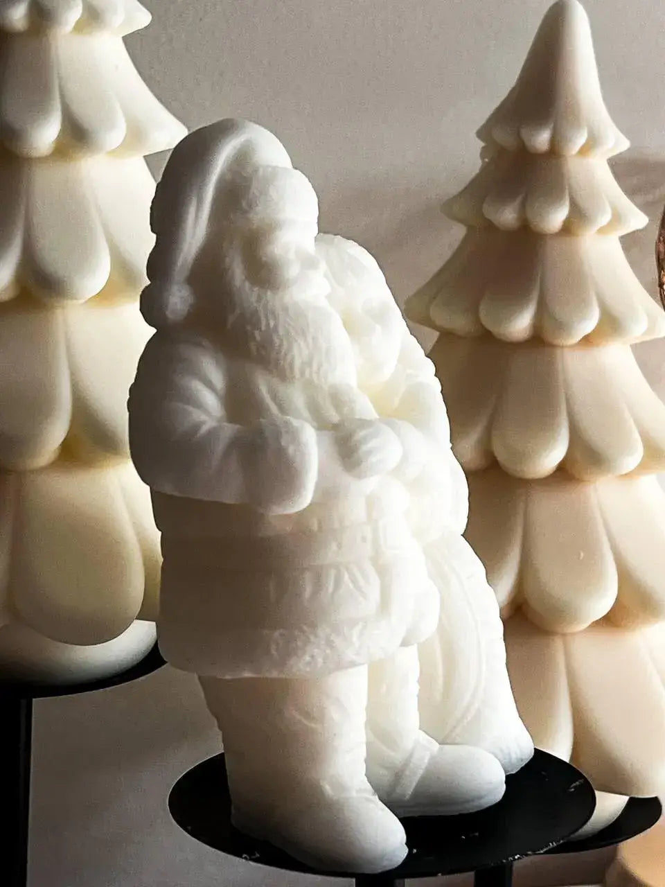 Mr. and Mrs. Santa Candle 6x3.5in - Christmas