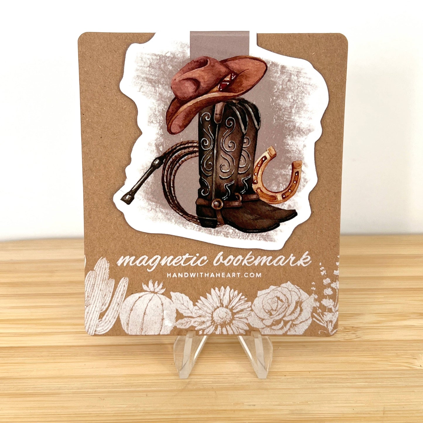 Cowboy Boots Magnetic Bookmark