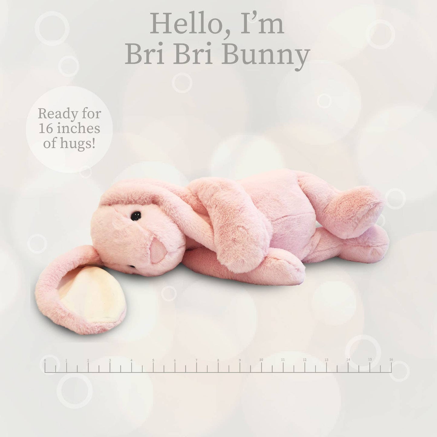 16 in - Pink Plush Bunny