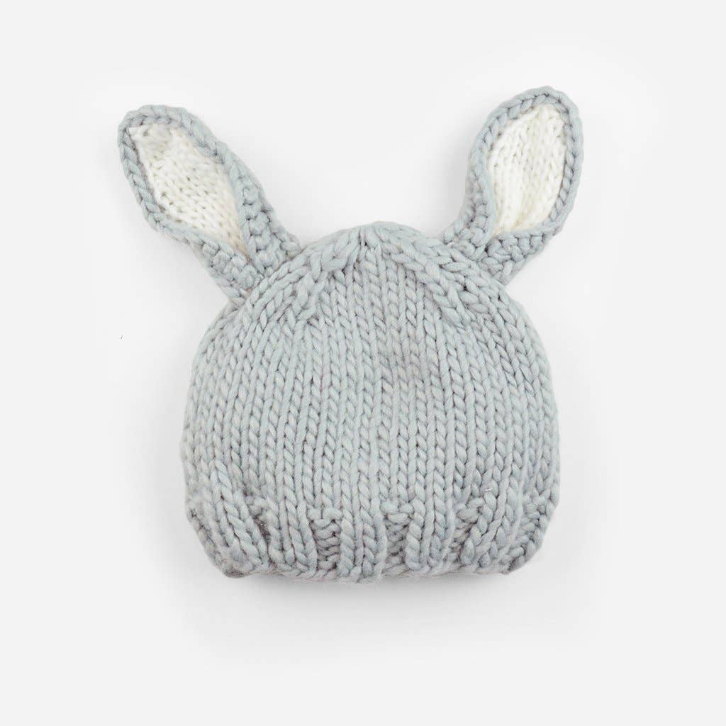 Bailey Bunny Hat Grey Cream | Baby Kids Beanie Costume Gift
