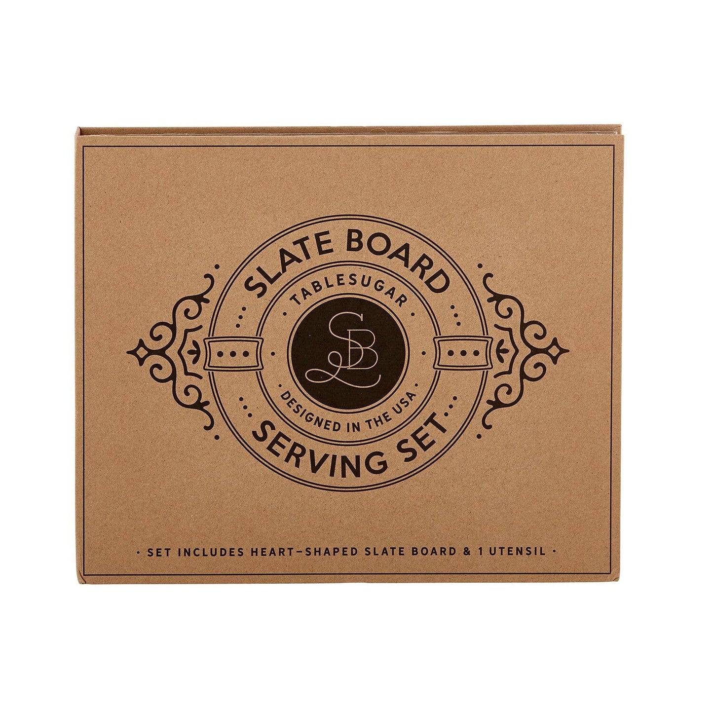 Slate Board Serving Set Book Box