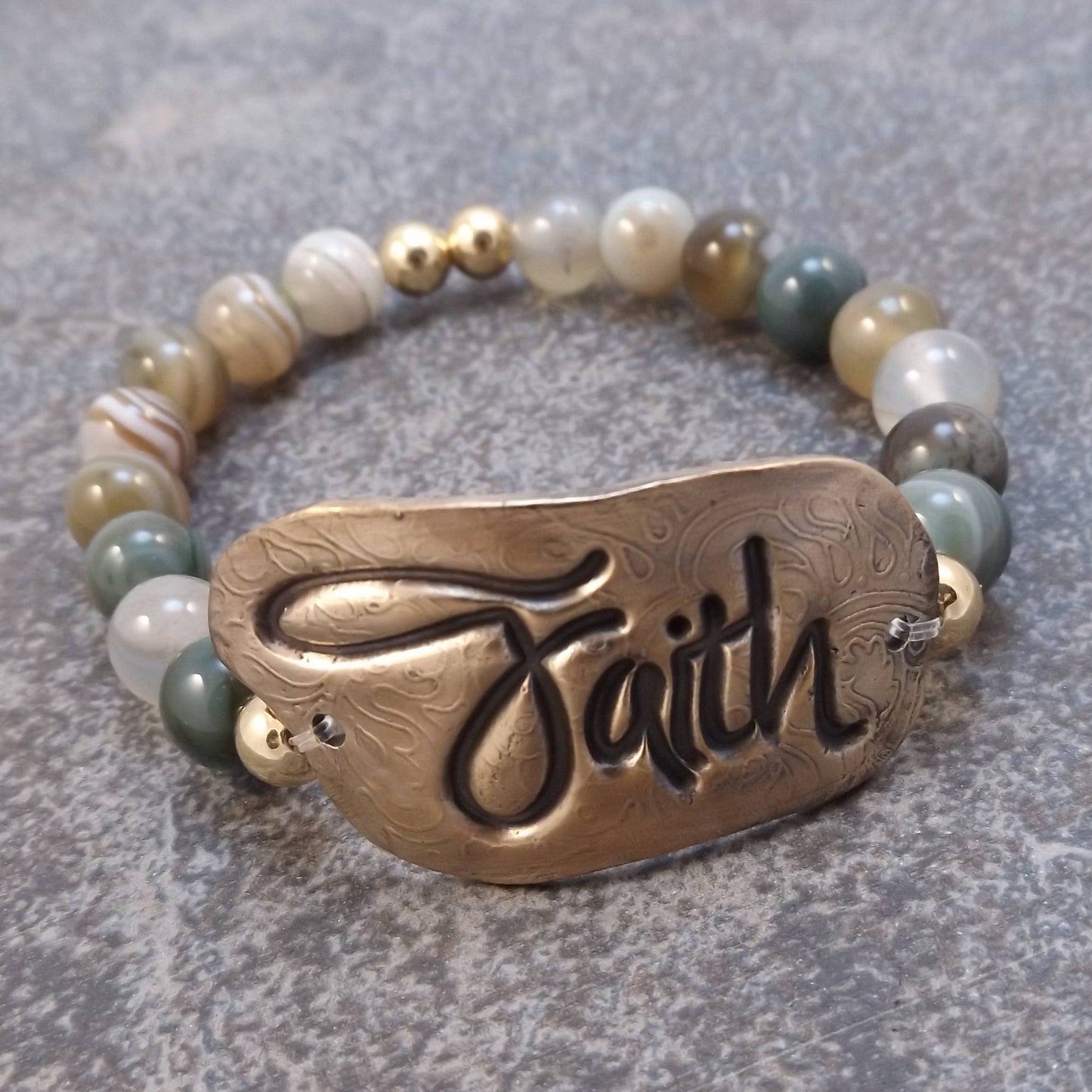 Faith Inspiration Stretch Bracelet