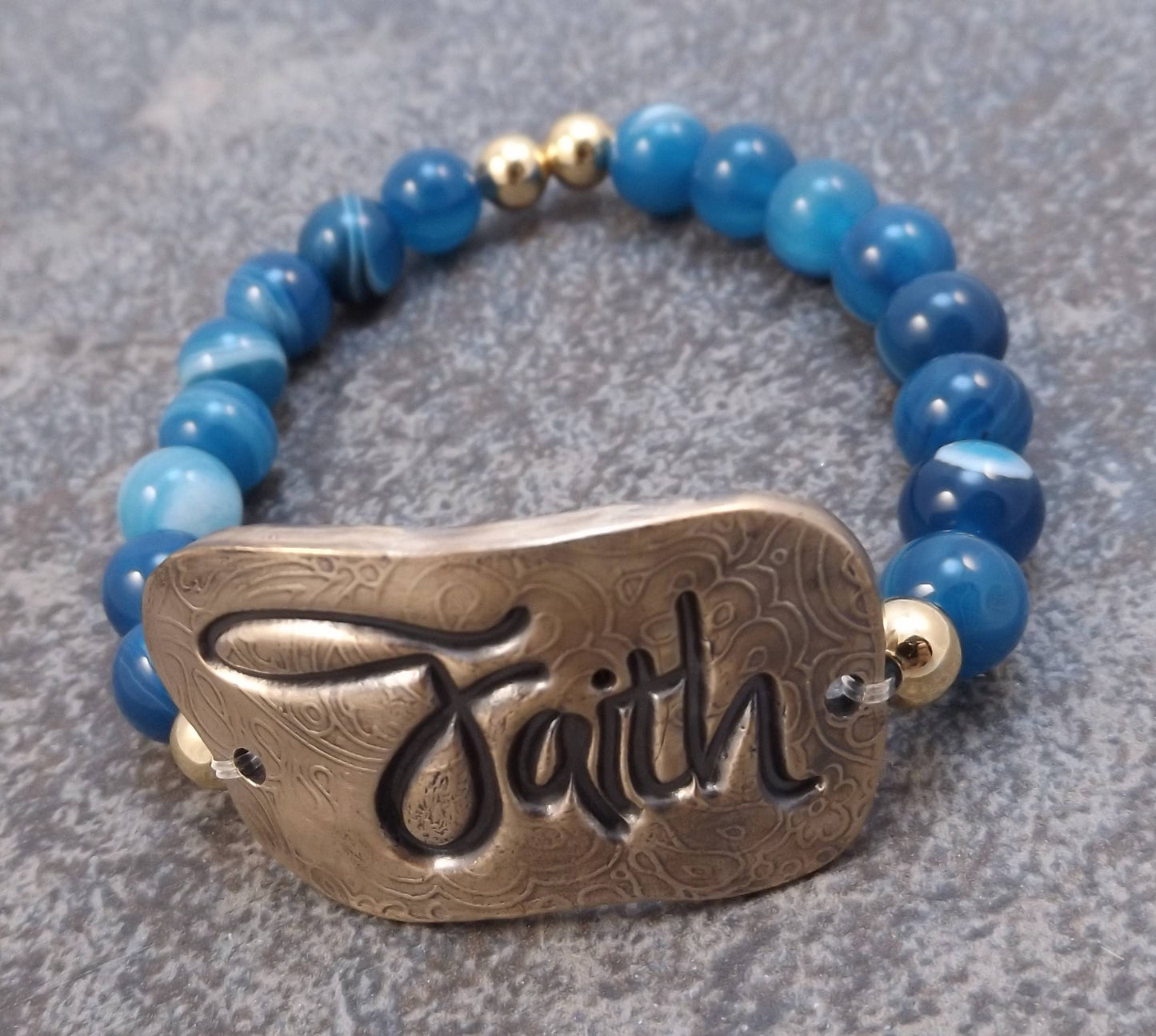 Faith Inspiration Stretch Bracelet