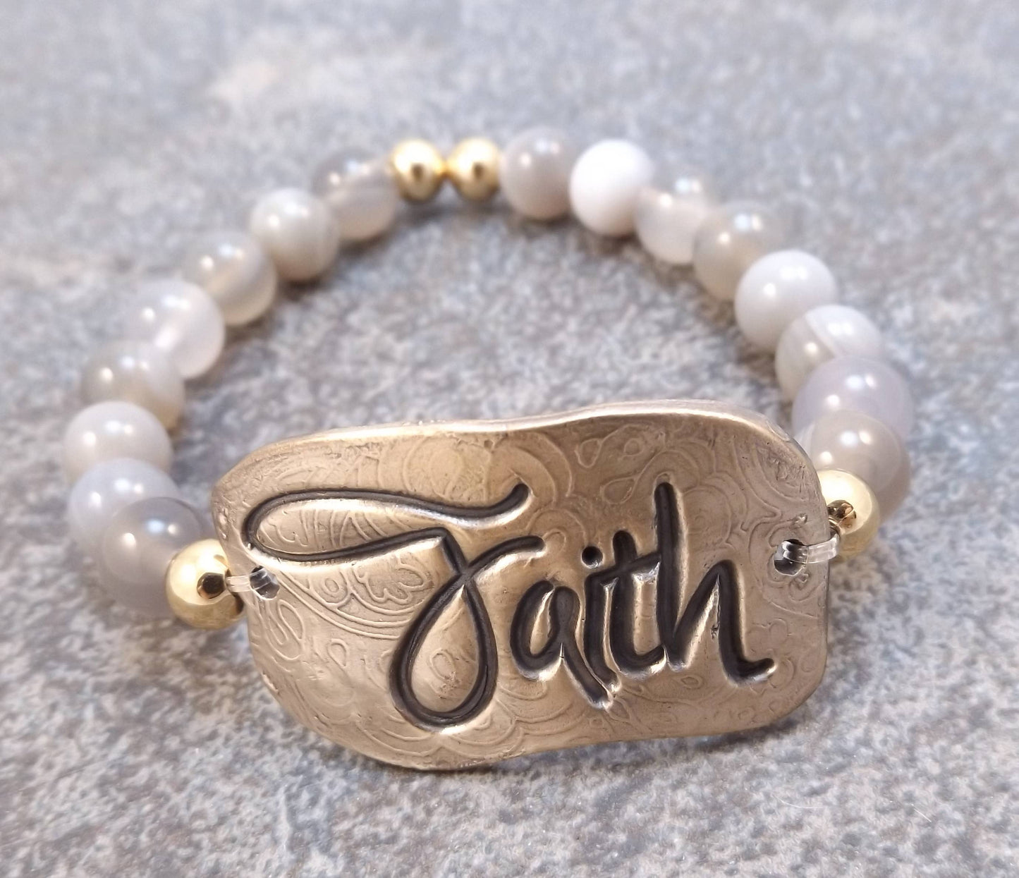 Faith Inspiration Stretch Bracelet